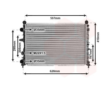 Radiator, engine cooling 17002095 International Radiators, Image 2