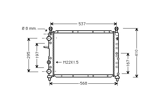 Radiator, engine cooling 17002109 International Radiators