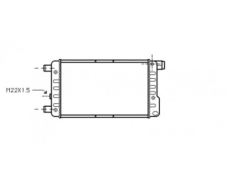 Radiator, engine cooling 17002115 International Radiators, Image 2