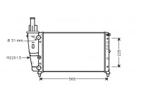 Radiator, engine cooling 17002139 International Radiators