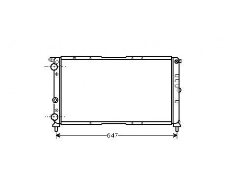 Radiator, engine cooling 17002142 International Radiators