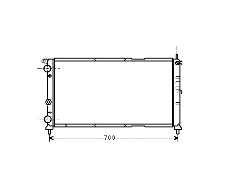 Radiator, engine cooling 17002143 International Radiators