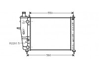 Radiator, engine cooling 17002159 International Radiators
