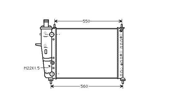 Radiator, engine cooling 17002159 International Radiators