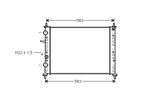 Radiator, engine cooling 17002161 International Radiators