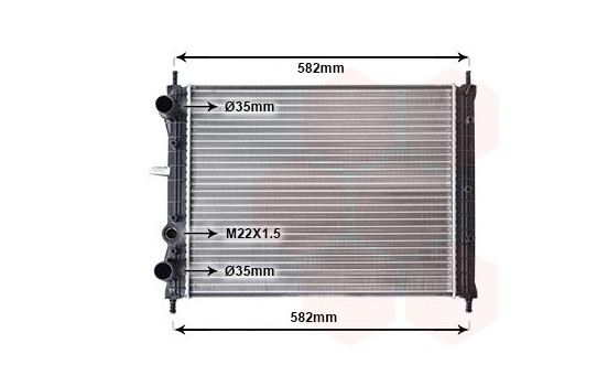 Radiator, engine cooling 17002161 International Radiators, Image 2
