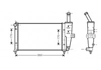 Radiator, engine cooling 17002208 International Radiators