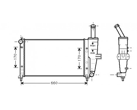 Radiator, engine cooling 17002208 International Radiators