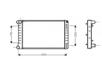Radiator, engine cooling 17002210 International Radiators