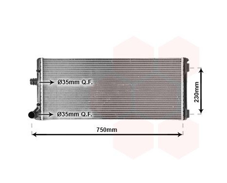 Radiator, engine cooling 17002211 International Radiators, Image 2