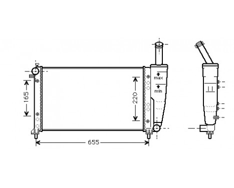 Radiator, engine cooling 17002218 International Radiators