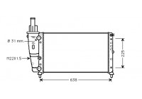 Radiator, engine cooling 17002228 International Radiators