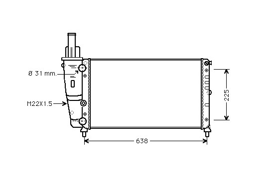 Radiator, engine cooling 17002228 International Radiators