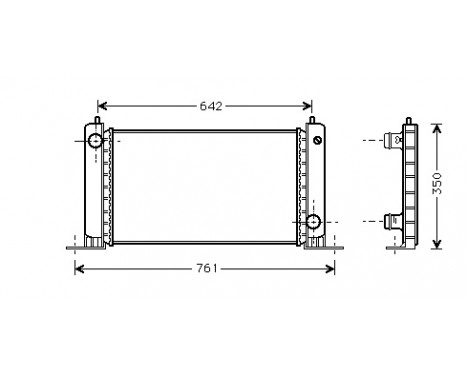 Radiator, engine cooling 17002243 International Radiators