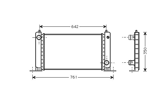 Radiator, engine cooling 17002243 International Radiators