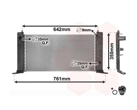 Radiator, engine cooling 17002243 International Radiators, Image 2