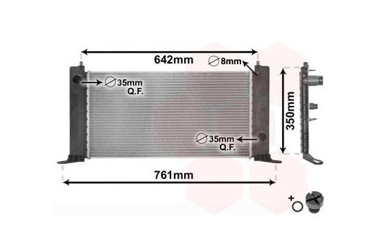 Radiator, engine cooling 17002243 International Radiators, Image 2