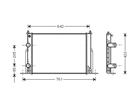 Radiator, engine cooling 17002244 International Radiators
