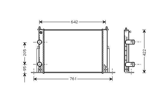Radiator, engine cooling 17002244 International Radiators