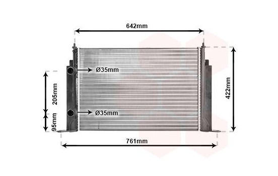 Radiator, engine cooling 17002244 International Radiators, Image 2