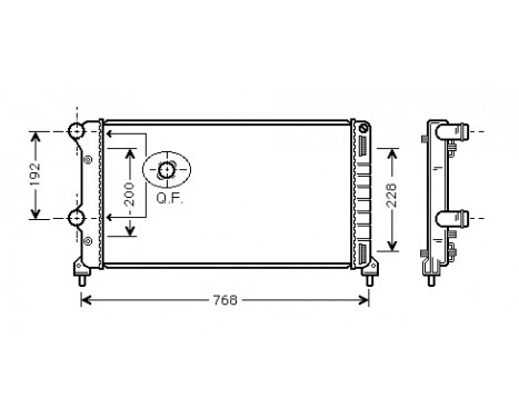 Radiator, engine cooling 17002250 International Radiators