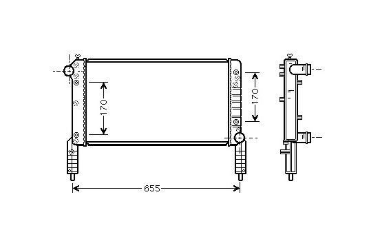 Radiator, engine cooling 17002263 International Radiators