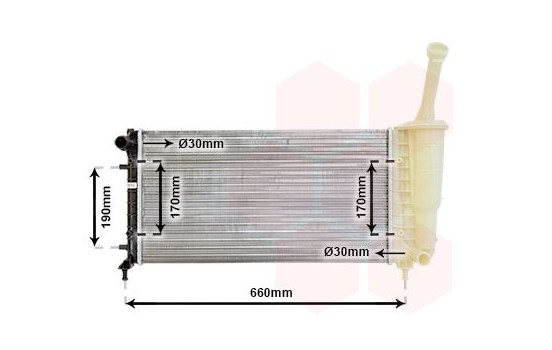 Radiator, engine cooling 17002300 International Radiators, Image 2