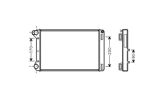 Radiator, engine cooling 17002301 International Radiators