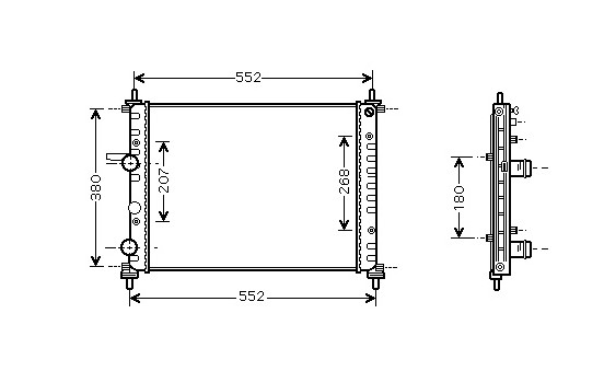 Radiator, engine cooling 17002317 International Radiators
