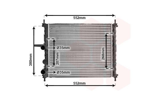 Radiator, engine cooling 17002317 International Radiators, Image 2