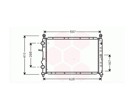 Radiator, engine cooling 17002322 International Radiators