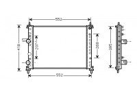 Radiator, engine cooling 17002326 International Radiators