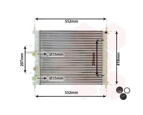 Radiator, engine cooling 17002326 International Radiators, Image 2