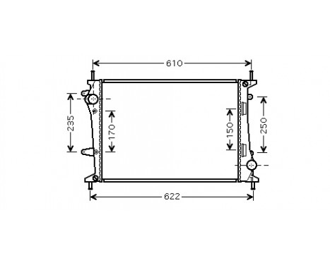 Radiator, engine cooling 17002329 International Radiators