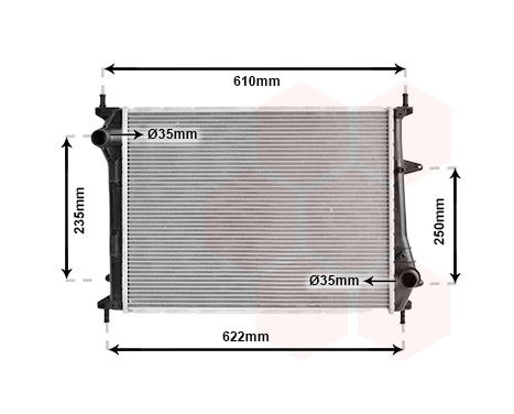 Radiator, engine cooling 17002329 International Radiators, Image 2