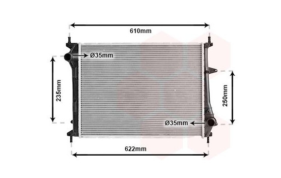 Radiator, engine cooling 17002329 International Radiators, Image 2