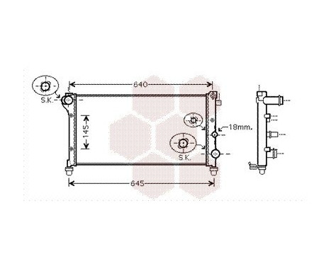 Radiator, engine cooling 17002362 International Radiators, Image 2