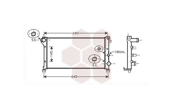 Radiator, engine cooling 17002362 International Radiators, Image 2