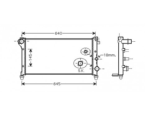 Radiator, engine cooling 17002379 International Radiators
