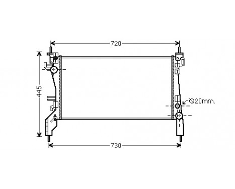 Radiator, engine cooling 17002380 International Radiators