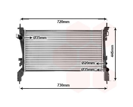 Radiator, engine cooling 17002380 International Radiators, Image 2