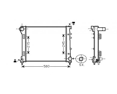 Radiator, engine cooling 17002387 International Radiators