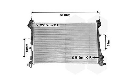 Radiator, engine cooling 17002420 International Radiators