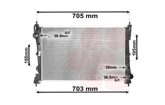Radiator, engine cooling 17002449 International Radiators