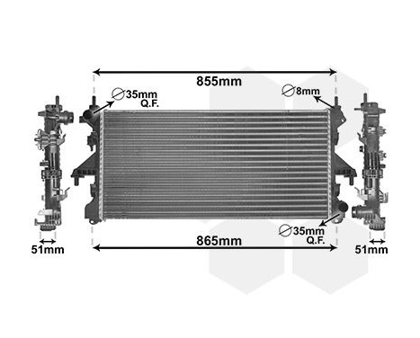 Radiator, engine cooling 17002453 International Radiators