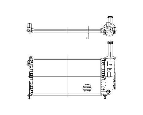 Radiator, engine cooling 17002999 International Radiators