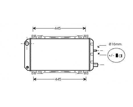 Radiator, engine cooling 18002048 International Radiators