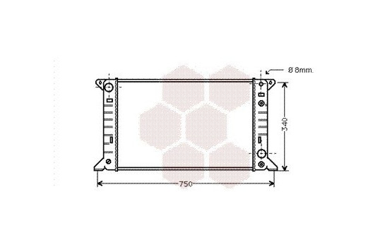 Radiator, engine cooling 18002141 International Radiators