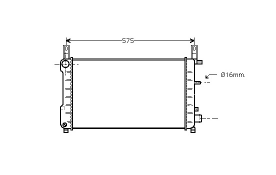 Radiator, engine cooling 18002198 International Radiators