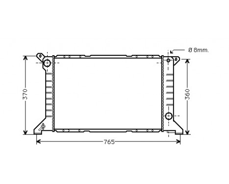 Radiator, engine cooling 18002203 International Radiators